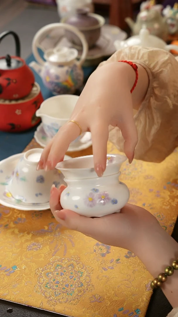 陶瓷茶具蝶影茶滤