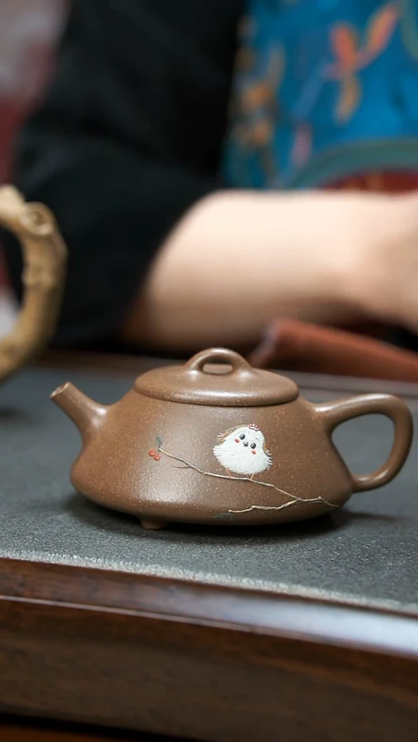 【闪购商品】紫砂茶壶段泥肥鸟大壶120cc