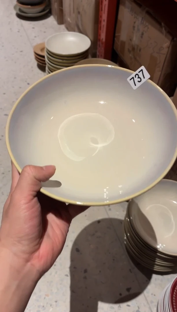 瓷片神**鱼737侄子青绿深盘1个