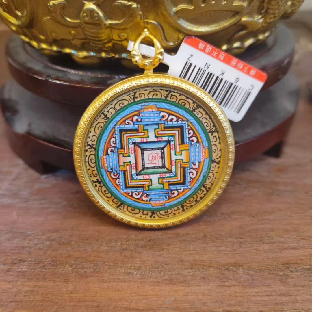 非金属布艺吊坠 坛城圆卡唐卡