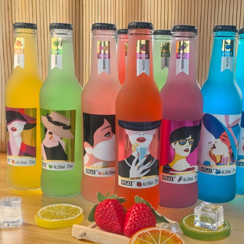 爆款鸡尾酒低度微醺少女酒预调鸡尾酒果酒甜酒动漫系列学生鸡尾酒