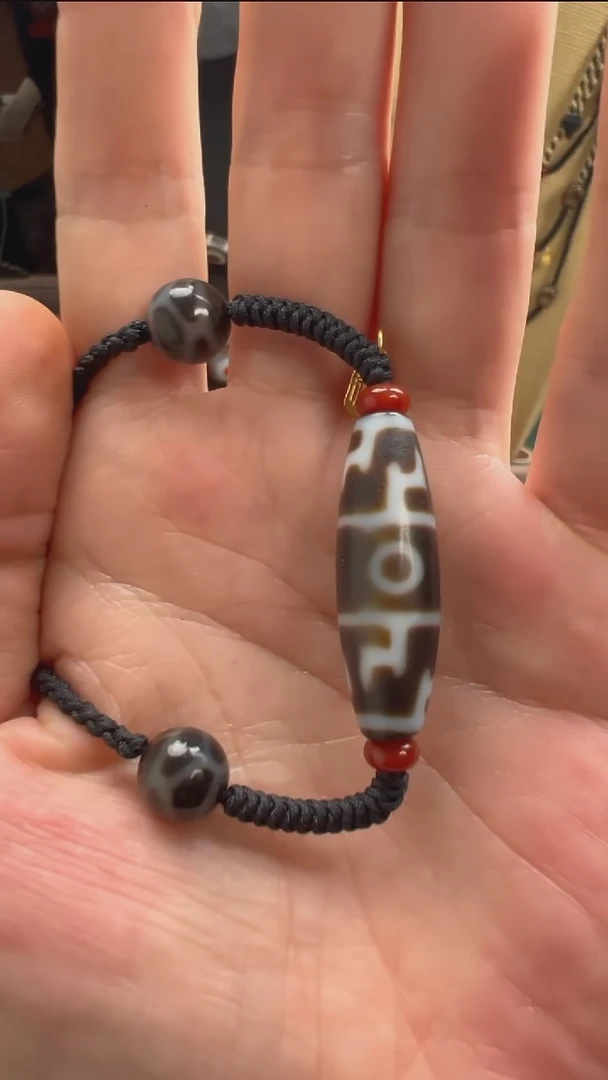 玛瑙/玉髓颈饰未镶嵌小卢全手工玛瑙天珠