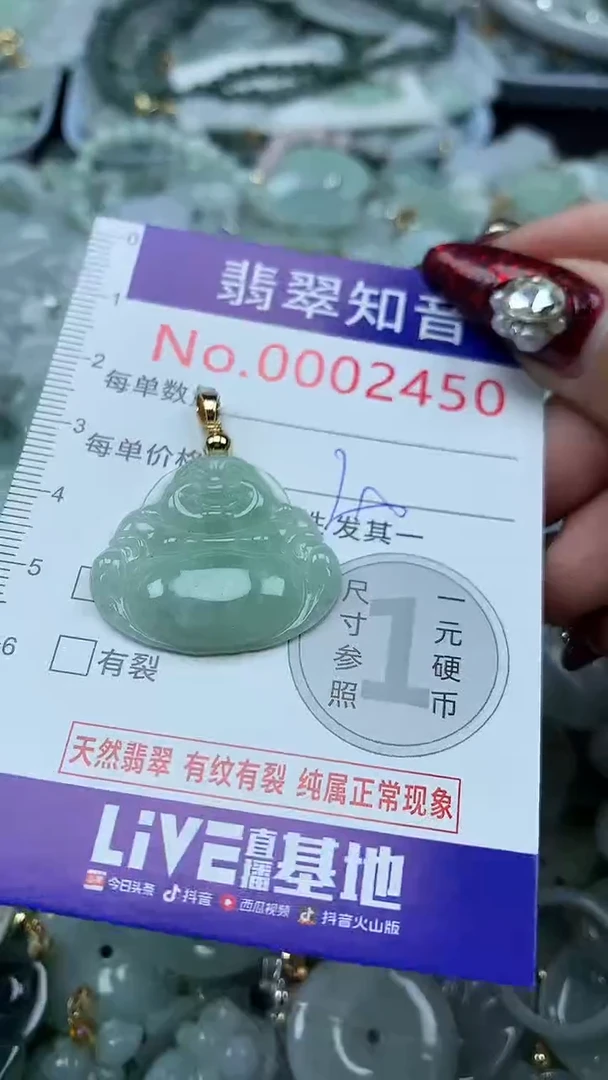 吊坠(不含链)未镶嵌翡翠2450