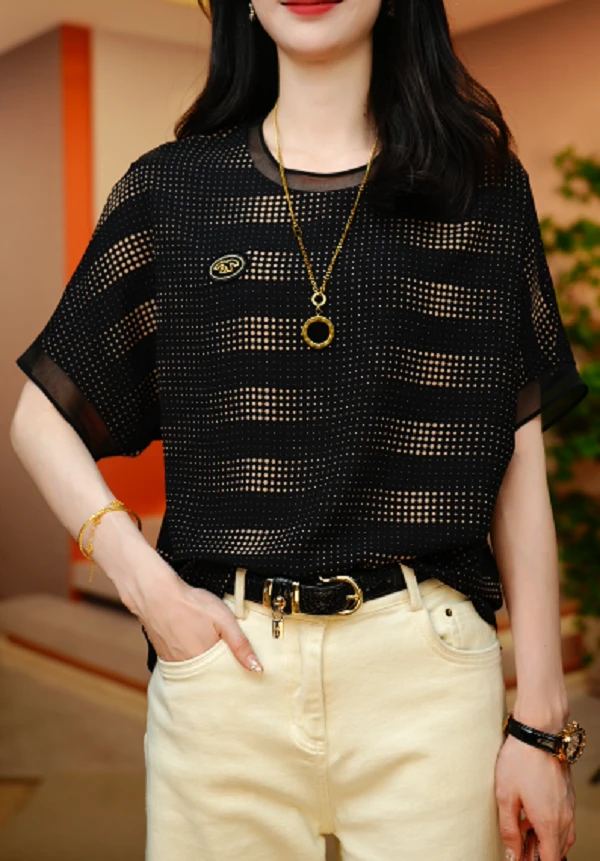 时尚几何-极简风减龄优雅轻奢时尚百搭气质上衣