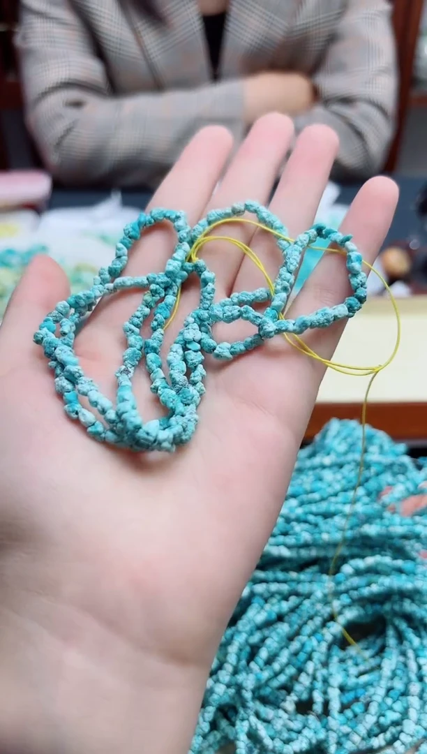 绿松石未镶嵌配饰松石随型长串*1 GW多样发一含配件