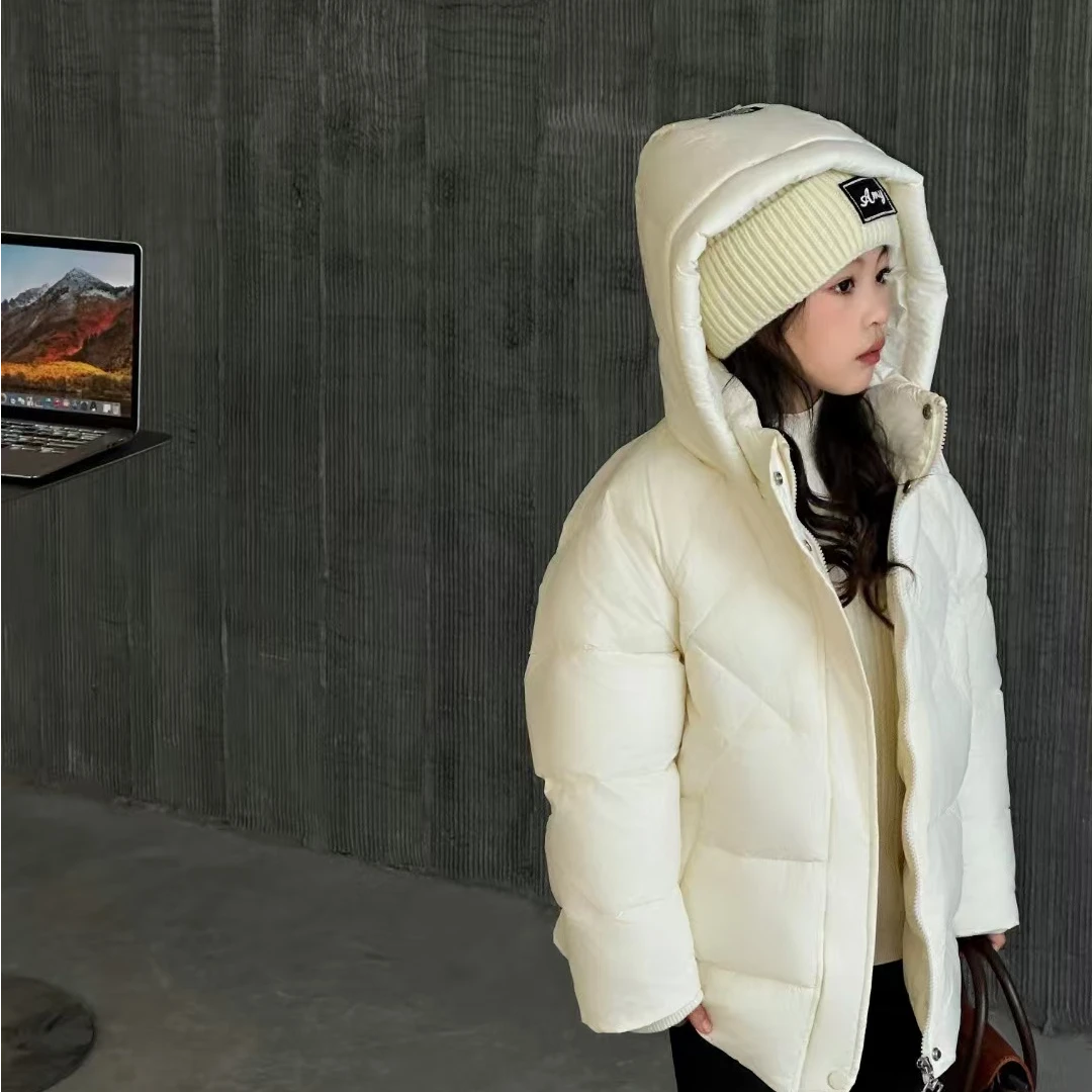 75897高端专享老林家天花板青少年棉衣米白