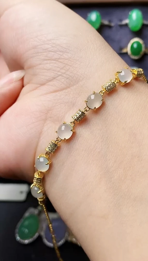 银S925镶嵌戒指翡翠3415