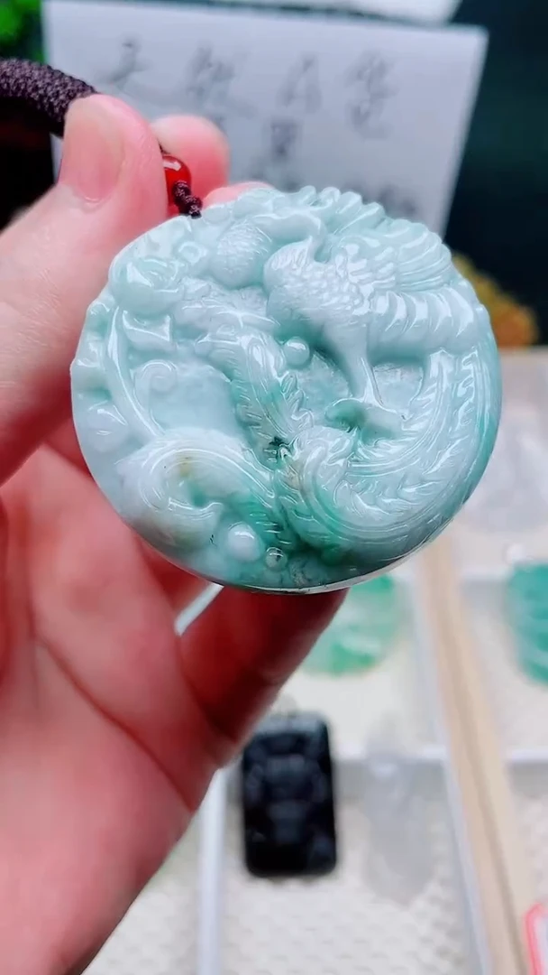 翡翠未镶嵌颈饰纯天然翡翠A货假一赔十
