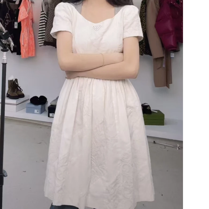 全新未使用 Prada/普拉达 吊带连衣裙/40