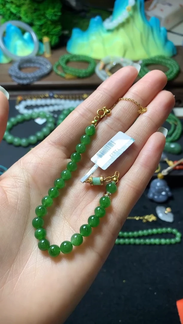 【闪购商品】和田玉手链银S925镶嵌手链