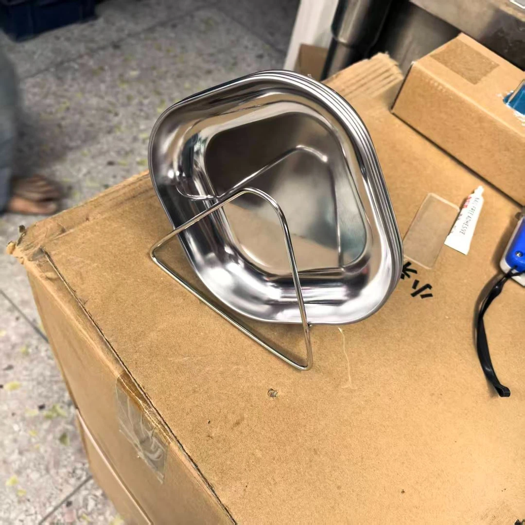 【新款发售】方形不锈钢骨碟一套【汤姆餐具福利专场】