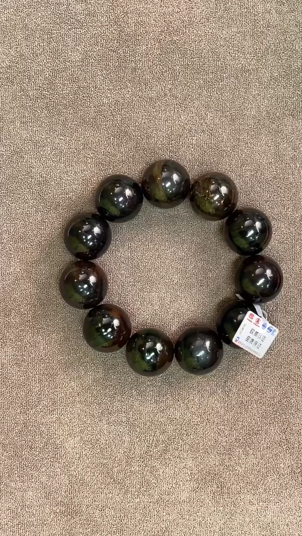 手串琥珀未镶嵌星际蓝20mm手串  多样性发其一