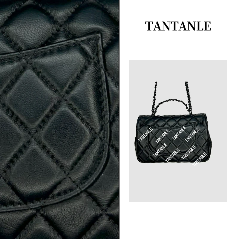 高奢潮流百搭休闲时尚单肩斜挎腋下黑色女包