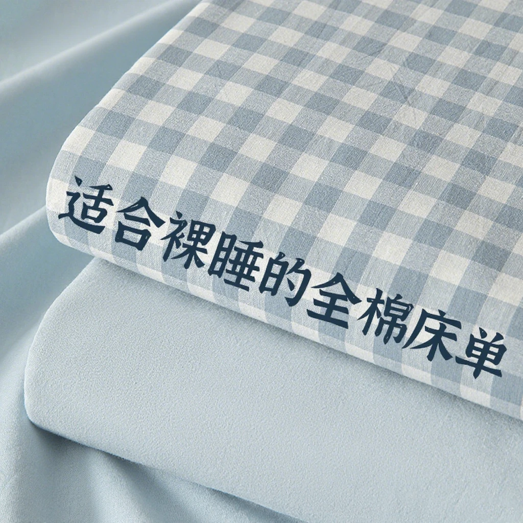 纯棉水洗棉床单单件100全棉被单学生宿舍单人枕套三件套老粗布夏3