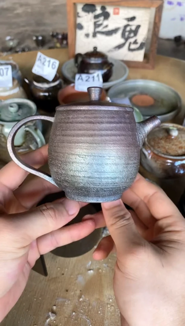 浪鬼柴烧鬼烧系列 茶壶