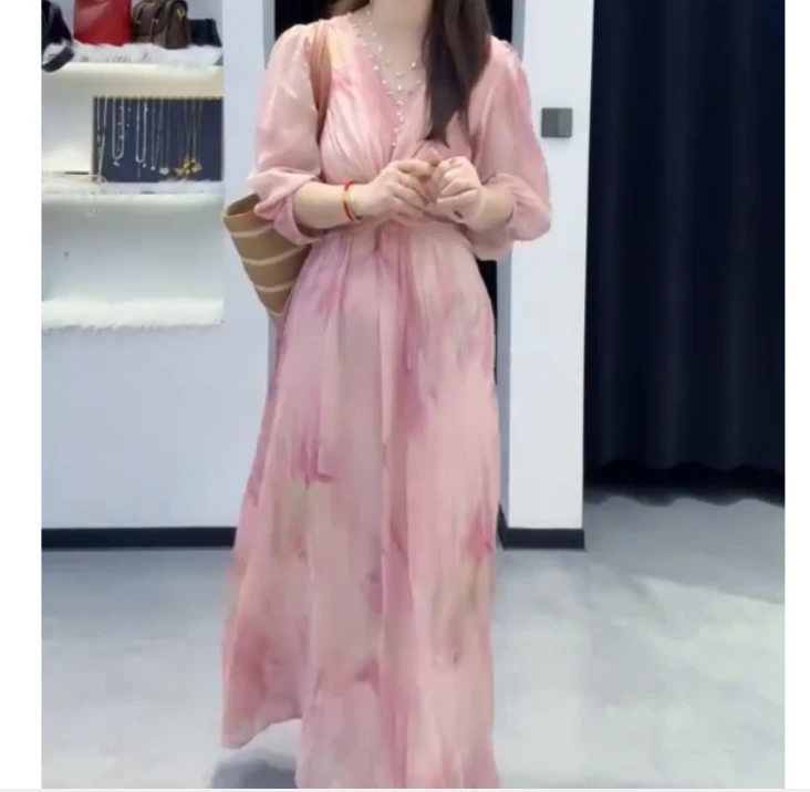 2025夏季新款同款洋气减龄韩版爆款薄款连衣裙女YY淘