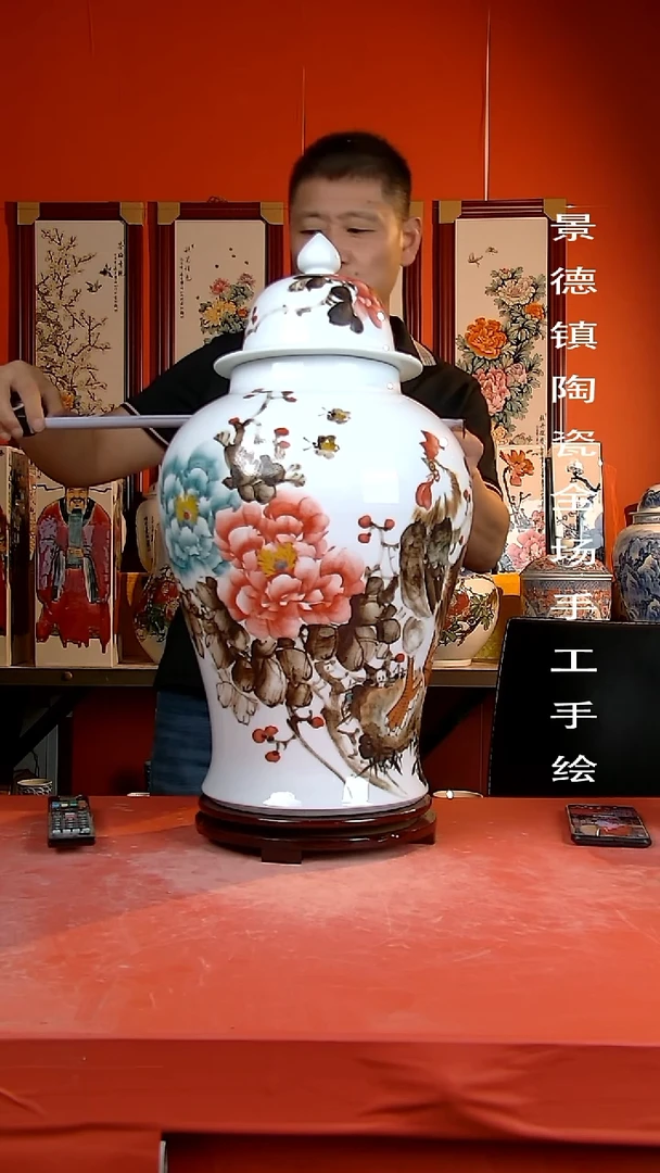 摆件景德镇陶瓷 手工手绘27
