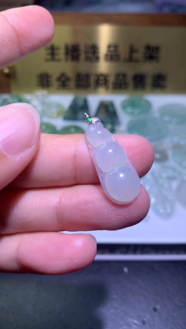 【闪购商品】翡翠颈饰18K金镶嵌净货