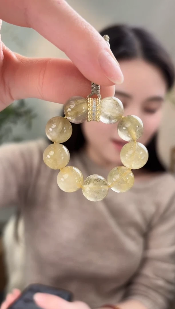 颈饰银S925镶嵌水晶生生不息手机链