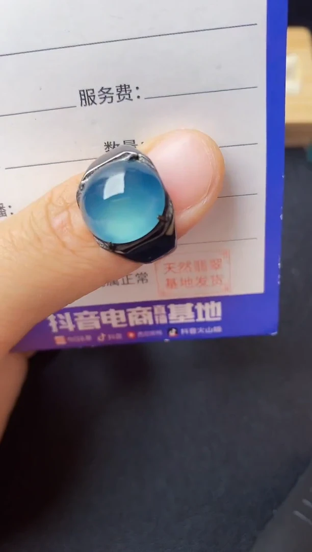 翡翠戒指银S925镶嵌222222222222