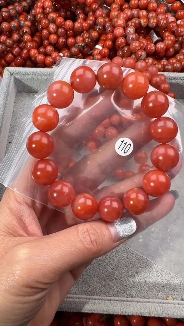 未镶嵌手串南红玛瑙14+