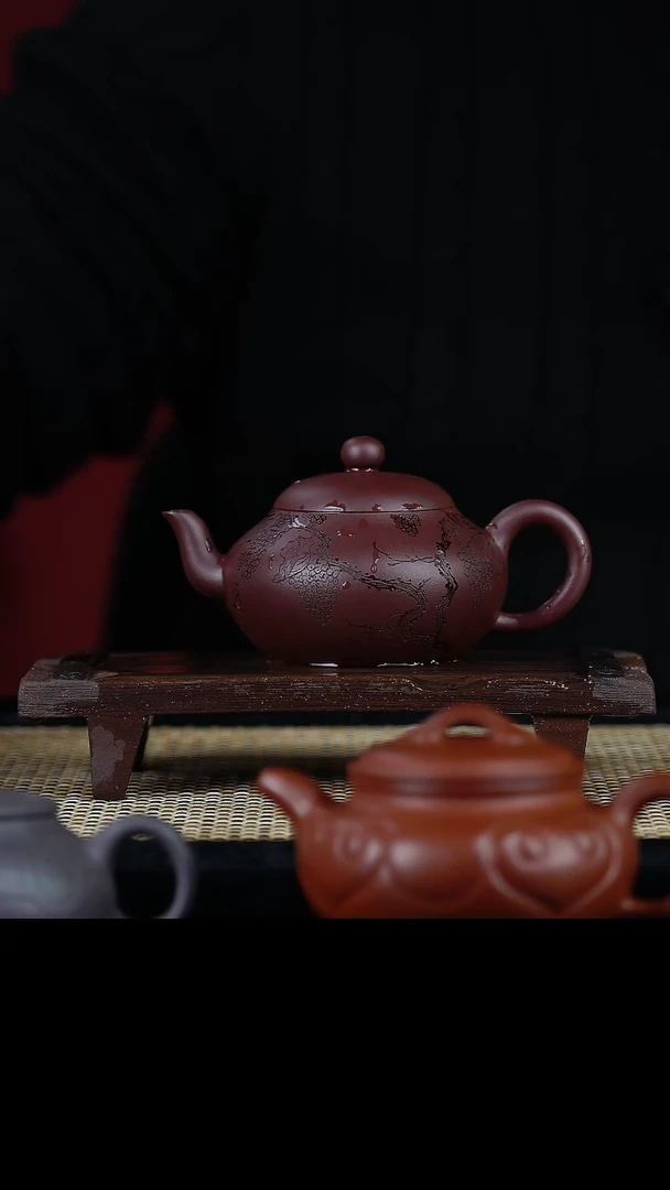 【闪购商品】手工原矿紫茄泥梨形  150cc