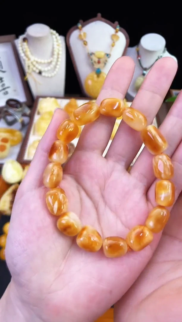 琥珀未镶嵌珠宝奇石柒月