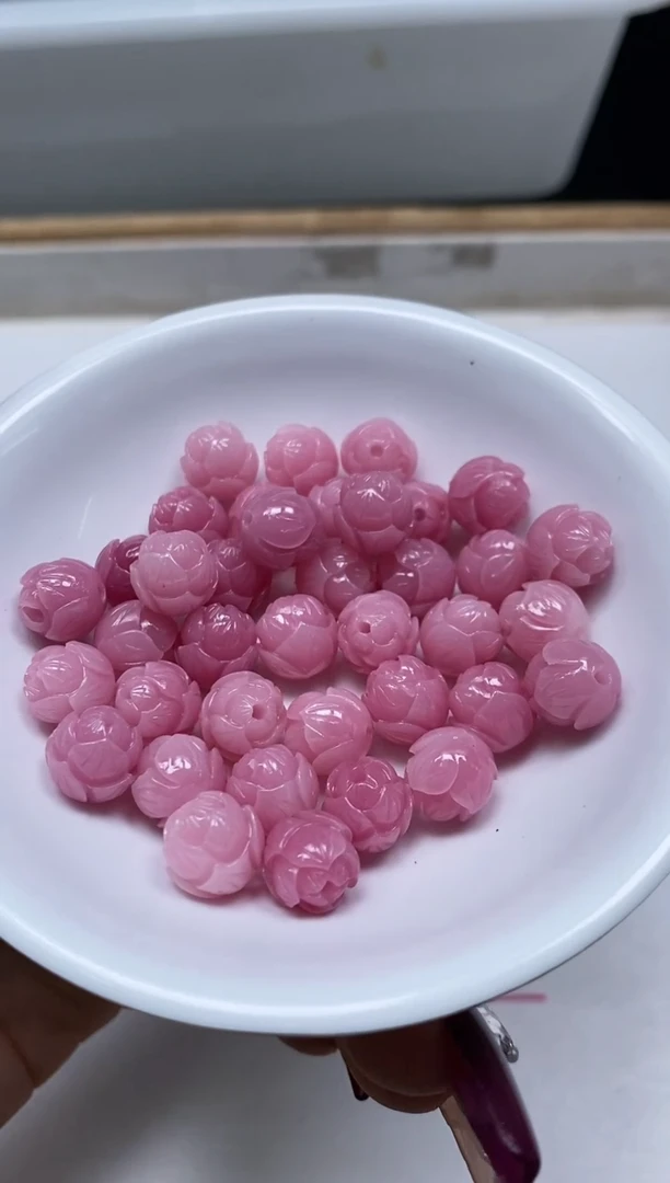 未镶嵌拼合珍珠（马贝珠）散珠D346女皇贝莲花10mm10个9.9元