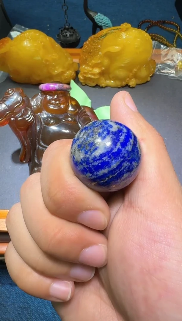 【闪购商品】青金石单珠未镶嵌多样性发一件057