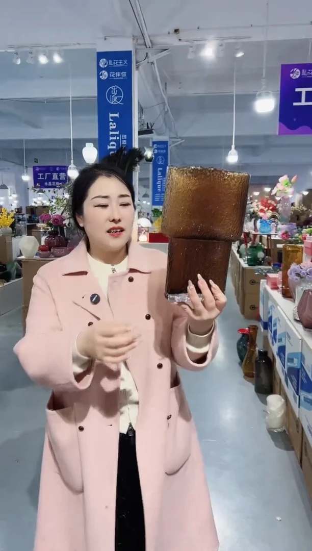 【闪购商品】玻璃花伴你花瓶微瑕-68WD