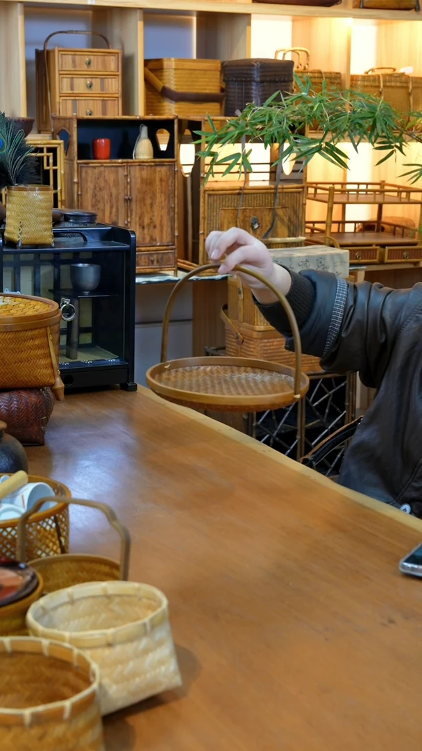 【闪购商品】精致竹编小提篮子