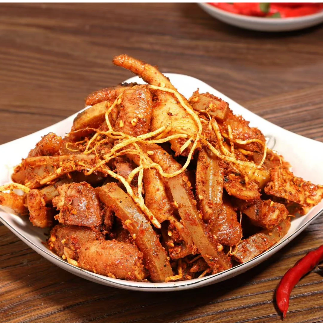 云南特色佤味大杂烩香辣风味混搭美食新鲜制作鸡脚鸡爪