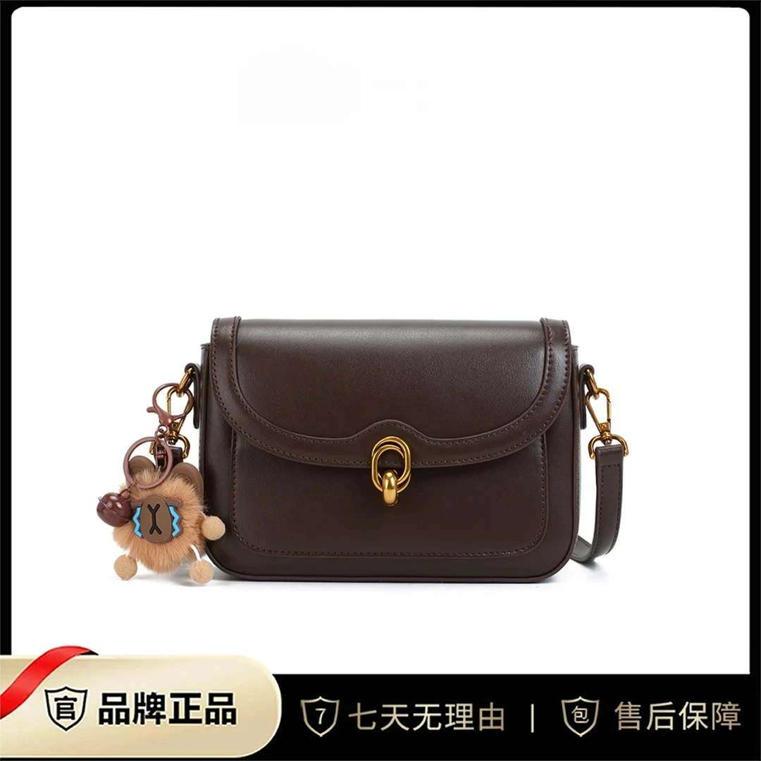 斜挎包包盖港风单肩女士秋冬百搭小包包腋下包斜跨