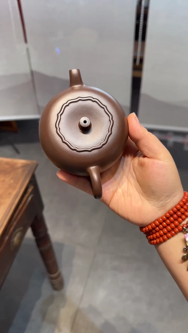 茶壶紫砂南**企柿柿如意