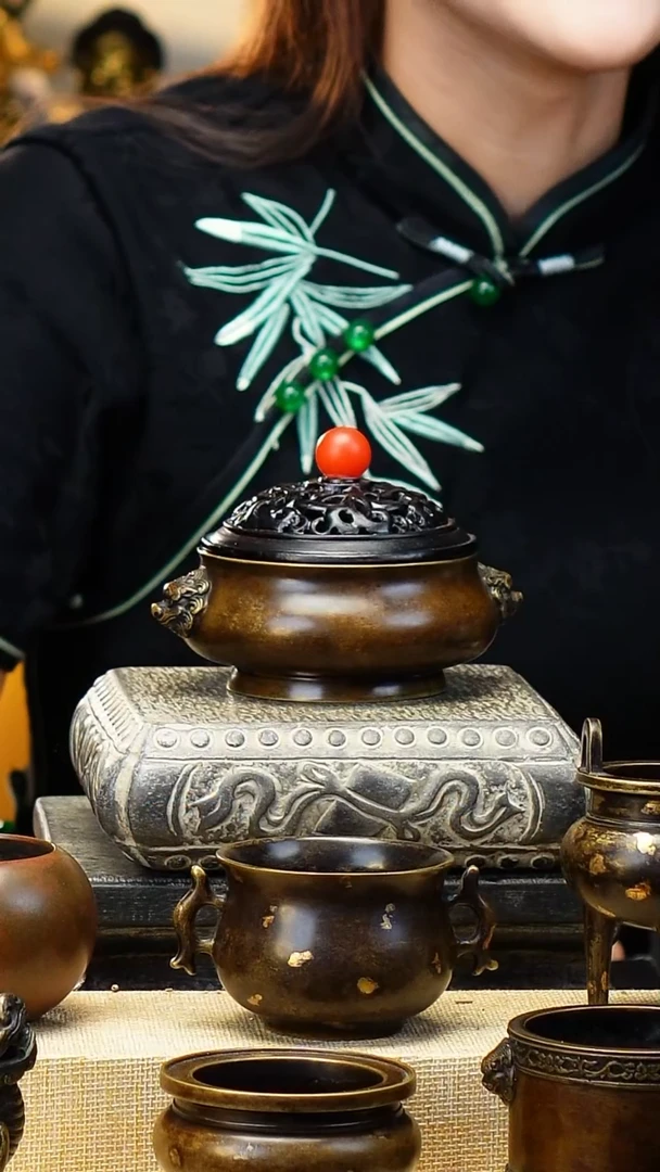 炉天下大头狮耳炉（一套）