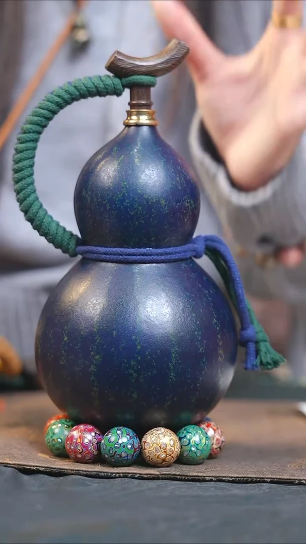 【闪购商品】XM013大漆酒葫芦不包手串及旋转底座