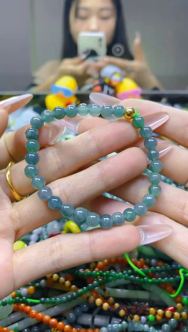 翡翠未镶嵌颈饰5MM/C/翡翠A货一图一物