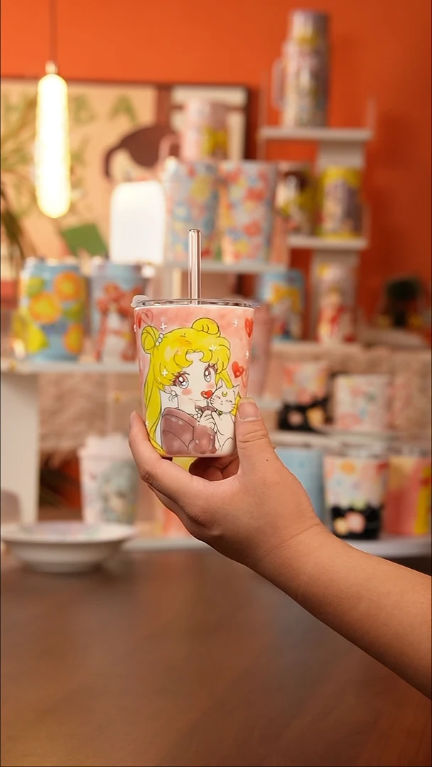 景德镇手工手绘文创陶瓷杯
