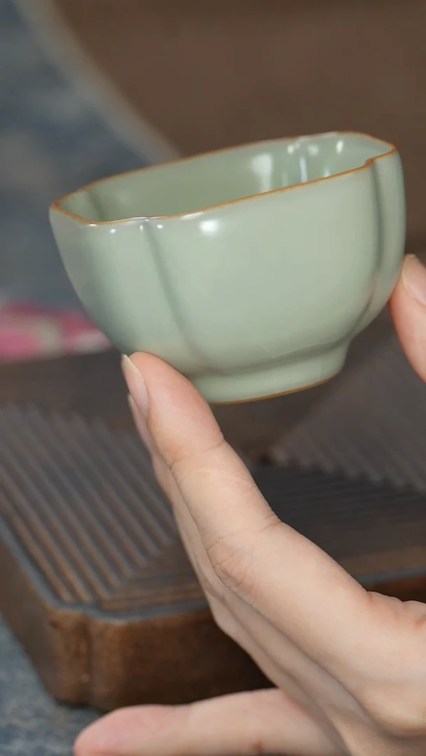 【小】【豆绿】【四方聚财杯】【简装】