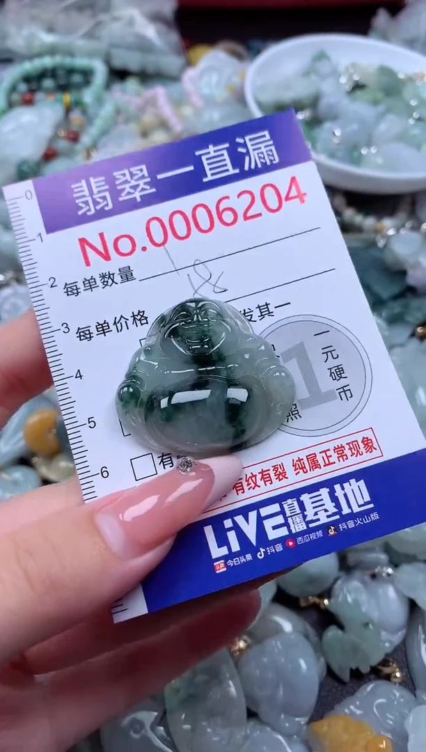 翡翠未镶嵌吊坠(不含链)6204