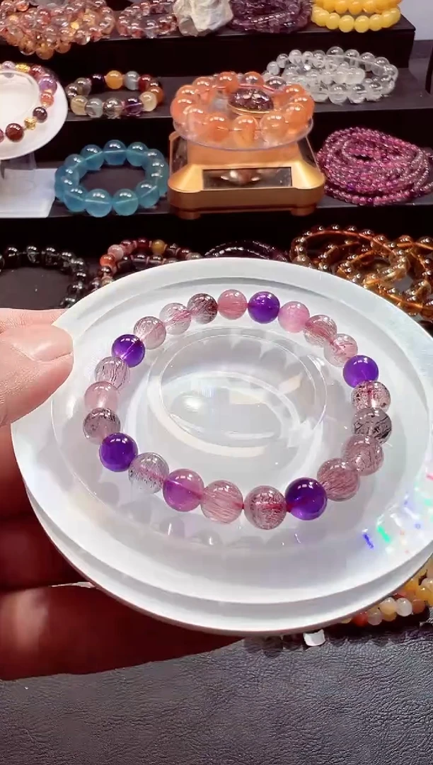 未镶嵌手链水晶深**爱70