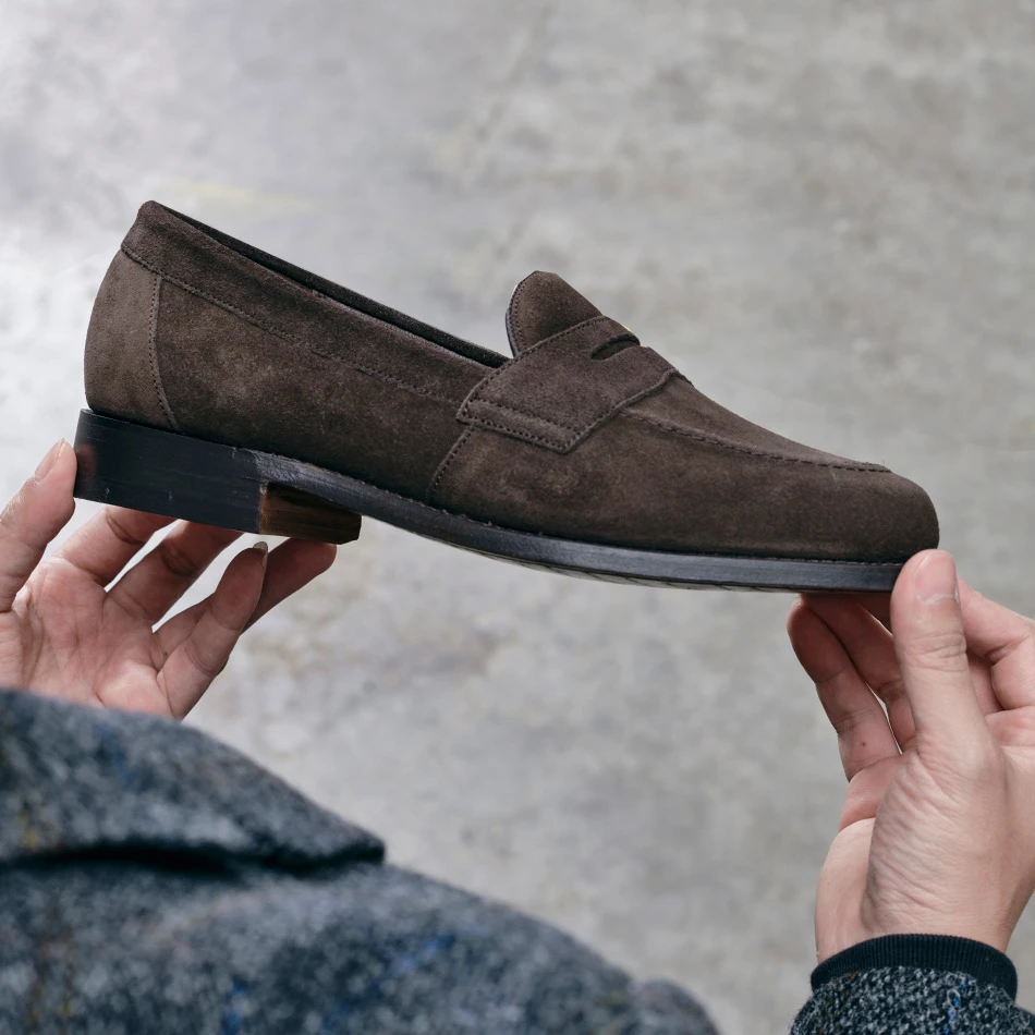 玩儿·英国制造 北安普顿百年鞋厂出产 法国小牛皮 便士乐福鞋