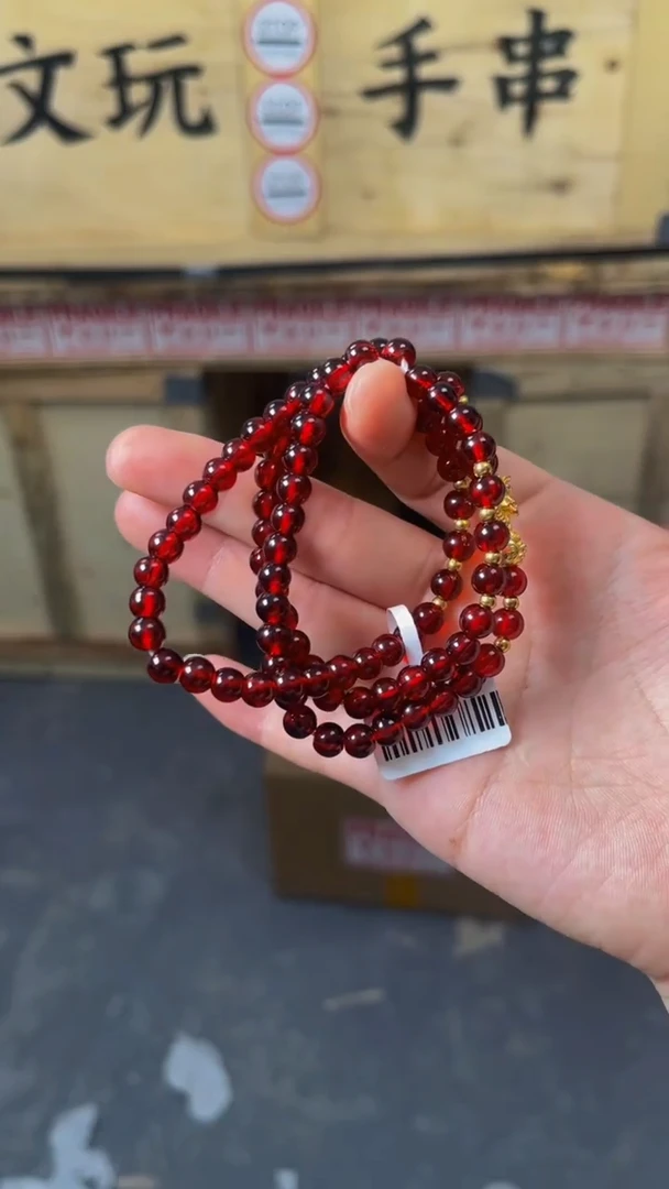 手串石榴石手串 005  无礼盒