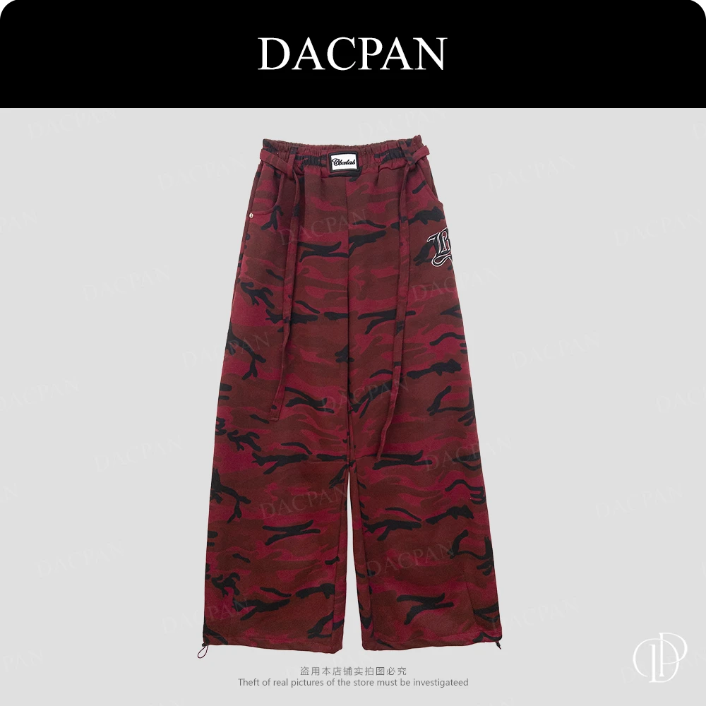 DACPAN-“迷彩系”刺绣字母弯刀香蕉卫裤 2025/盼·PP 7923