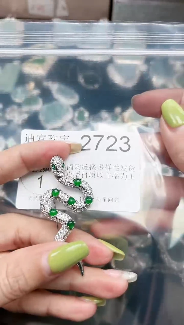 【闪购商品】翡翠颈饰未镶嵌赠皮绳2723