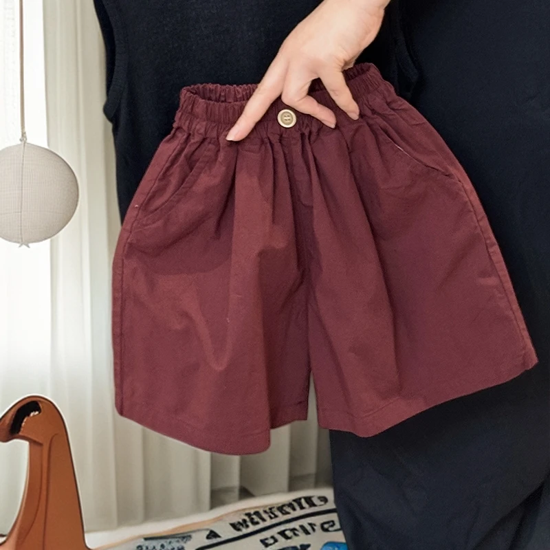 儿童短裤人手两条~森系透气男童女童休闲五分裤夏中小童中短裤潮