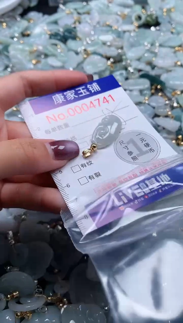 翡翠未镶嵌吊坠(不含链)4741