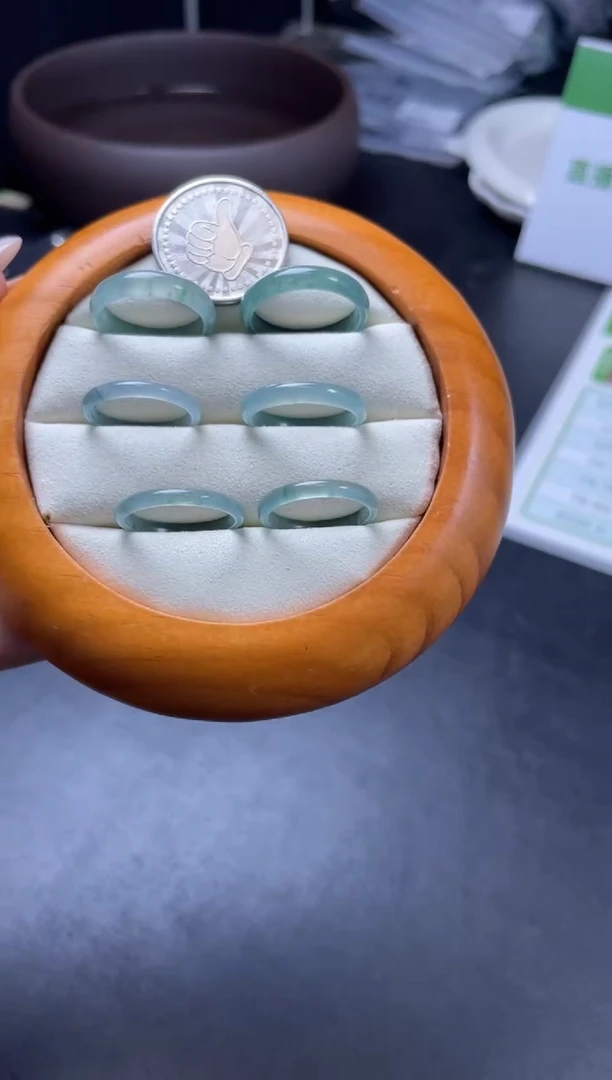 【闪购商品】翡翠戒圈未镶嵌W008-33607多样性发一