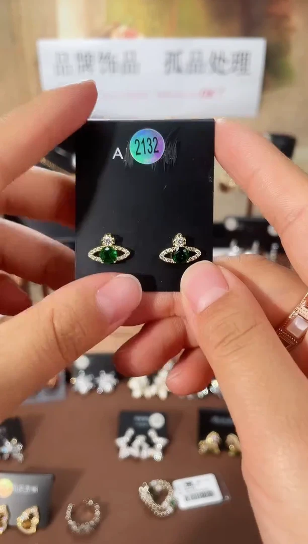 合金925银锆石豆2132