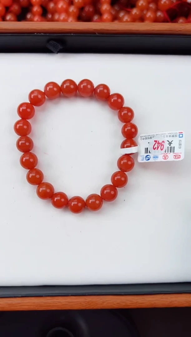 【闪购商品】南红玛瑙手串未镶嵌保山滴水洞亮光手串9+